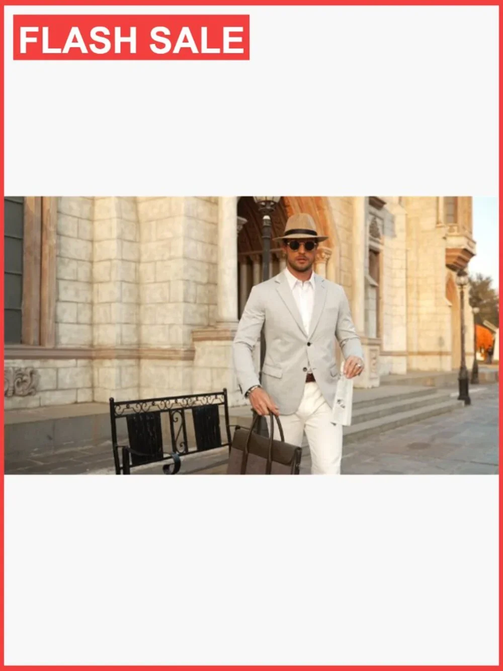 Men's Casual Knit Sport Coat Lightweight Blazer Two Button Notch Lapel